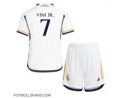 Real Madrid Vinicius Junior #7 Replika Hemmatröja Barn 2023-24 Kortärmad (+ Korta byxor)